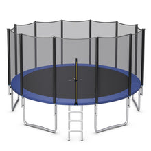 Load image into Gallery viewer, 8/10/12/14/15/16 Feet Outdoor Trampoline Bounce Combo with Safety Closure Net Ladder-16 ft