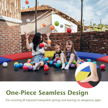 Load image into Gallery viewer, 12 Feet Waterproof and Tear-Resistant Universal Trampoline Safety Pad Spring Cover-Multicolor