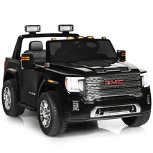 Load image into Gallery viewer, 12V 2-Seater Licensed GMC Kids Ride On Truck RC Electric Car with Storage Box-Black