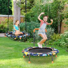 Load image into Gallery viewer, Convertible Swing and Trampoline Set with Upholstered Handrail