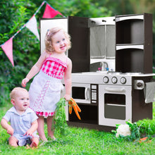 Load image into Gallery viewer, Kids Wooden Modern Kitchen Cooking Pretend Play Set
