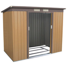 Load image into Gallery viewer, 4' x 7' Outdoor Garden Storage Shed Tool House-Yellow