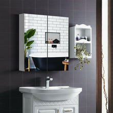 Load image into Gallery viewer, 24 Inch Wide Wall Mount Mirrored Medicine Storage Cabinet