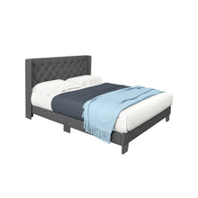 Load image into Gallery viewer, Twin/Full/Queen Size Upholstered Platform Bed with Button Tufted Headboard-Queen Size