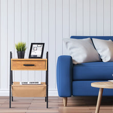 Load image into Gallery viewer, Accent End Side Sofa Table with Magazine Holder