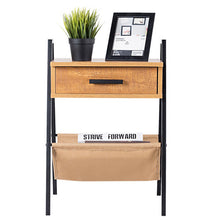 Load image into Gallery viewer, Accent End Side Sofa Table with Magazine Holder
