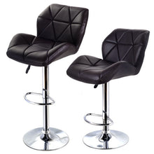 Load image into Gallery viewer, Set of 2 Swivel Bar stools Dinning Chairs