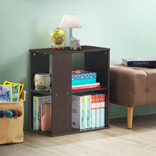 Load image into Gallery viewer, 2-Tier Side End Table with Storage Shelves -Brown