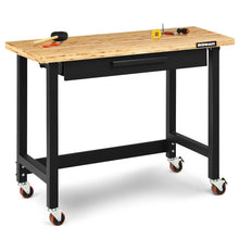 Load image into Gallery viewer, Mobile Workbench with Lockable Casters for Home Work Use