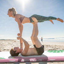 Load image into Gallery viewer, 10 Feet Inflatable Gymnastic Tumbling Mat with Electric Pump-Pink