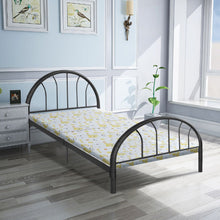 Load image into Gallery viewer, 83" x 42" x 35" Black Twin Size Metal Bed Frame