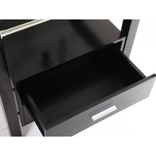 Load image into Gallery viewer, Modern 28" Bathroom Tempered Clear Glass Vessel Sink & Vanity Cabinet w/ Faucet