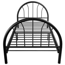 Load image into Gallery viewer, 83" x 42" x 35" Black Twin Size Metal Bed Frame