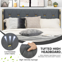 Load image into Gallery viewer, Full/Queen Size Upholstered Bed Frame with 4 Storage Drawers-Full Size
