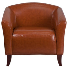 Load image into Gallery viewer, Cognac LeatherSoft Chair

