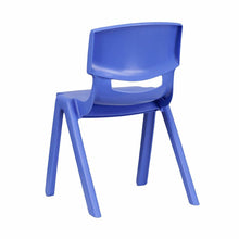 Load image into Gallery viewer, Blue Plastic Stackable School Chair with 13.25'' Seat Height pack of 5
