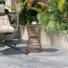 Load image into Gallery viewer, Natural Finish Rope Table with Acacia Wood Top, Fade and Weather Resistant

