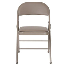 Load image into Gallery viewer, 4 Pk. HERCULES Series Double Braced Gray Vinyl Folding Chair
