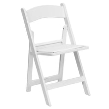 Load image into Gallery viewer, Folding Chair - White Resin - 2 Pack 800LB Weight Capacity
