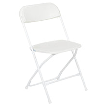 Load image into Gallery viewer, Plastic Folding Chair White - 2 Pack 650LB Weight Capacity

