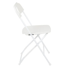 Load image into Gallery viewer, Plastic Folding Chair White - 2 Pack 650LB Weight Capacity
