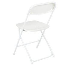 Load image into Gallery viewer, Plastic Folding Chair White - 2 Pack 650LB Weight Capacity
