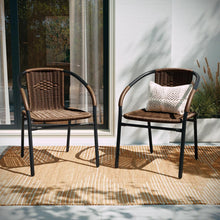 Load image into Gallery viewer, Set of 2 Contemporary Patio Chairs for Indoor and Outdoor Use
