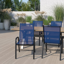 Load image into Gallery viewer, Set of 4 Sling Patio Chairs for Restaurant and Residential Outdoor Spaces
