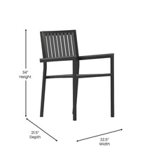 Load image into Gallery viewer, Set of 2 Indoor/Outdoor Stacking Club Chairs
