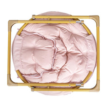 Load image into Gallery viewer, 23" Kids Cozy Mini Folding Saucer Chair, Moon Chair, Blush/Soft Gold
