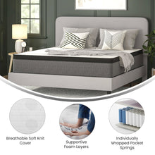 Load image into Gallery viewer, Top 13 Inch Hybrid Pocket Spring Mattress, King
