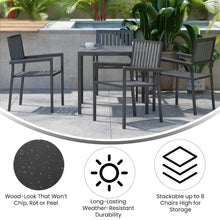 Load image into Gallery viewer, Set of 2 Indoor/Outdoor Stacking Club Chairs
