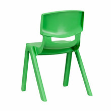 Load image into Gallery viewer, Green Plastic Stackable School Chair with 13.25'' Seat Height pack of 5
