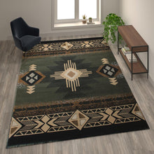 Load image into Gallery viewer, Southwestern Style 2' x 7' Area Rug for Indoor Use

