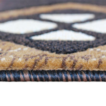 Load image into Gallery viewer, 2' x 10' Chocolate Traditional Southwestern Area Rug - Olefin Fibers
