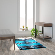 Load image into Gallery viewer, Southwestern Style 3' x 5' Oval Area Rug for Indoor Use
