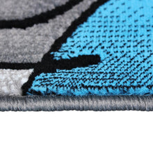 Load image into Gallery viewer, 2' x 3' Blue Abstract Pattern Area Rug - Olefin Rug
