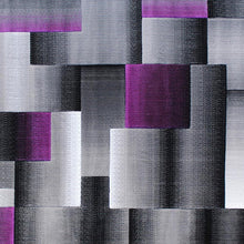 Load image into Gallery viewer, 6' x 9' Purple Color Blocked Area Rug - Olefin Rug
