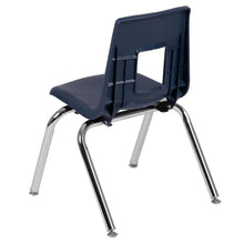 Load image into Gallery viewer, Advantage Navy Student Stack School Chair - 14-inch
