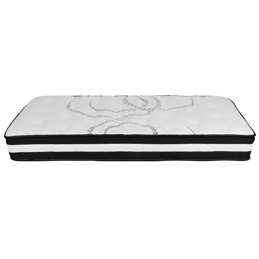10 Inch Hybrid Pocket Spring Mattress, Twin Mattress in a Box