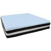 Load image into Gallery viewer, King 12 Inch Foam Pocket Spring Mattress, 3 inch Gel Memory Foam Topper Bundle

