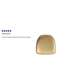 Load image into Gallery viewer, Hard Gold Vinyl Chiavari Chair Cushion
