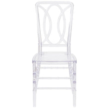 Load image into Gallery viewer, Elegance Crystal Ice Stacking Chair with Designer Back
