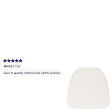 Load image into Gallery viewer, Soft Ivory Fabric Chiavari Chair Cushion
