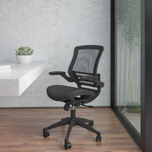 Load image into Gallery viewer, Mid-Back Black Mesh Executive Swivel Office Chair with Black Frame
