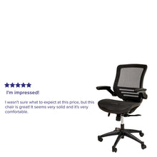 Load image into Gallery viewer, Mid-Back Black Mesh Executive Swivel Office Chair with Black Frame
