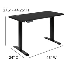 Load image into Gallery viewer, Adjustable Height Motorized Standing Desk &amp; Swivel Chair Duo
