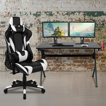 Load image into Gallery viewer, Black Gaming Desk and Black Reclining Gaming Chair Set

