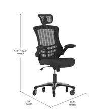 Load image into Gallery viewer, High-Back Black Mesh Swivel Executive Office Chair
