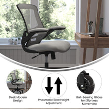 Load image into Gallery viewer, Mid-Back Dark Gray Mesh Swivel Task Office Chair
